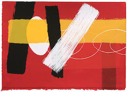 Red Playing Games III by Wilhelmina Barns-Graham <span class='artist-suffix'>1912-2004</span>