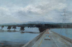 The Bridge Across the Flooded River by Bridget Macdonald