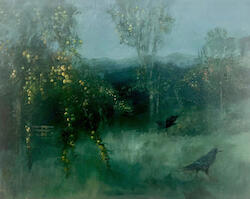 Crows in the September Orchard by Bridget Macdonald