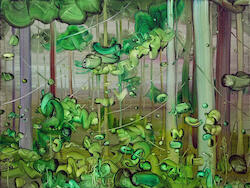 Forest Painting by Mimei Thompson
