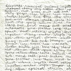Words: tranquility - keepsake by Simon Lewty <span class='artist-suffix'>1941-2021</span> Image